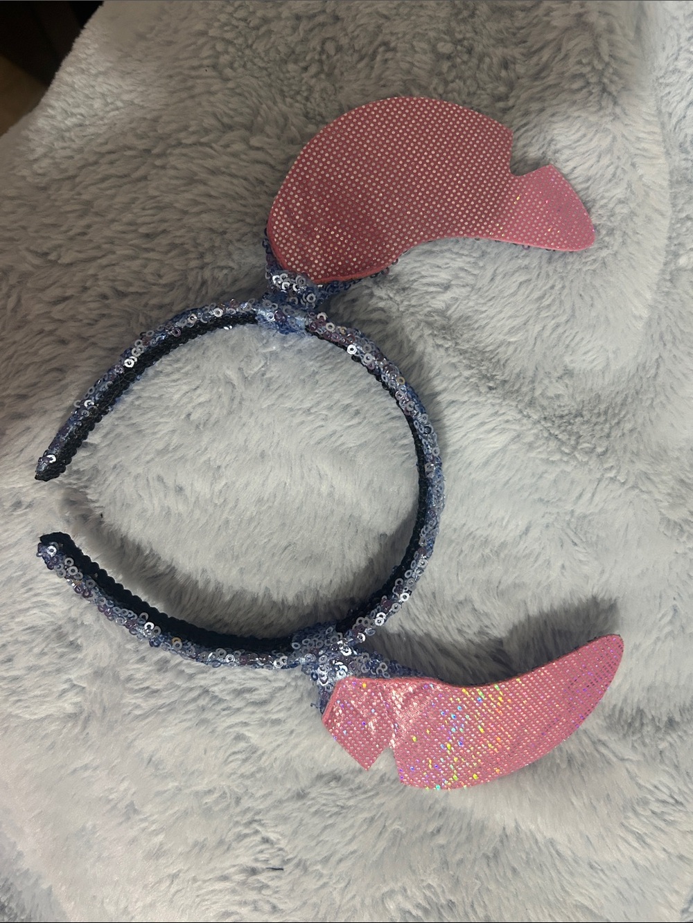 Sequin Bow Kids Headband - Stitch